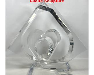Lot 1334 VAN TEAL Abstract Lucite Sculpture