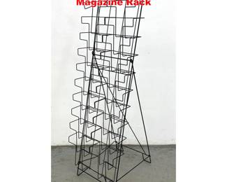 Lot 1669 Vintage Hairpin Steel Standing Magazine Rack