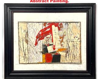 Lot 1228 RONALD AHLSTROM Modernist Abstract Painting. 