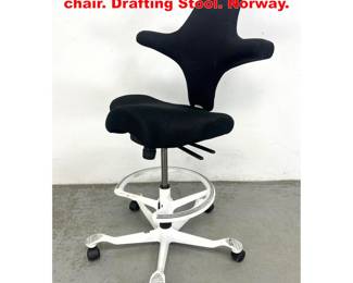Lot 1765 A HAG Capisco ergonomic task chair. Drafting Stool. Norway.