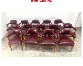 Lot 1756 Set 14 Shelby Williams Industries Arm Chairs. 
