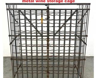 Lot 1661 Vintage French Rigidex industrial metal wine storage cage