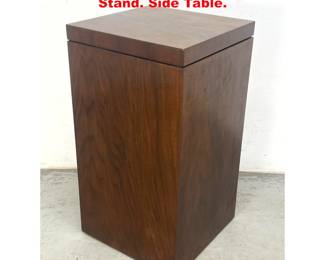 Lot 1361 Vintage Square Column Pedestal Stand. Side Table. 