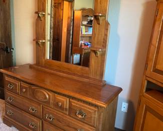 Dresser with mirror