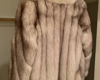Back view of fur coat