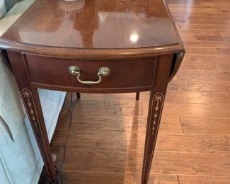 Solid wood side table