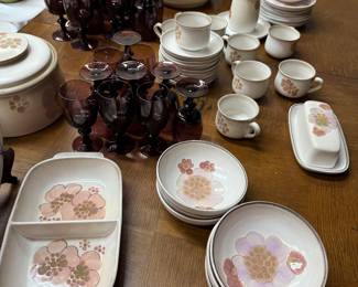 Set of Denby Stoneware dishes