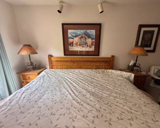 King Sized Bed - Headboard and Mattress