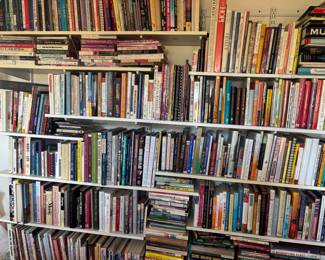 Many books on multiple subjects