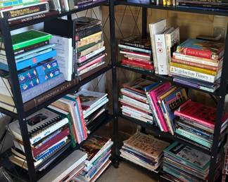 Many books on multiple subjects