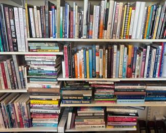 Many books on multiple subjects