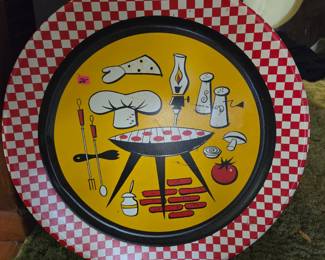 18" vintage BBQ Tray.  Great condition.