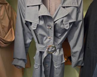 1970's blue trenchcoat.