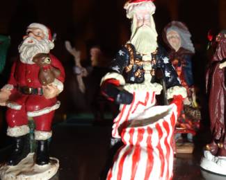History of Santa Claus Set by Duncan Royale - Vintage Pewter Figures 