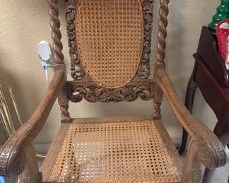 Beautiful walnut carved chair