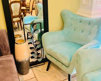 Available For Purchase
Mid Century Modern Tufted Accent Armchairs
Floor Mirror
Home Decor