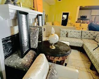 White Everyday Chairs in Front
Arhaus Torino Dining Chairs in Back