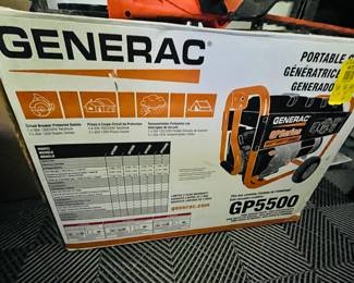 NIB Generac
5500-Watt Recoil Start Gas-Powered Portable Generator