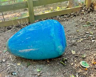 Outdoor Blue Decor Stone Sculpture