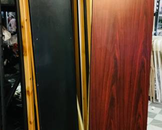 Conference Tables 18” wide 6’ long - In Black and Wood Finish