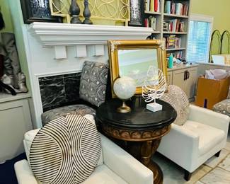 Available For Purchase
White Leather Accent Chairs
Stunning Home Decor