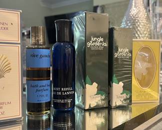 Vintage Perfume Estee Lauder, Yves Saint Lauren, Sealed Tuvache Jungle Gardenia, New In Box La’Air Du Temps
