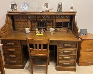 Solid wood Rolltop desk