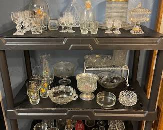 Vintage Decanters and decorative glassware