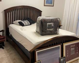 Solid wood Queen size bed