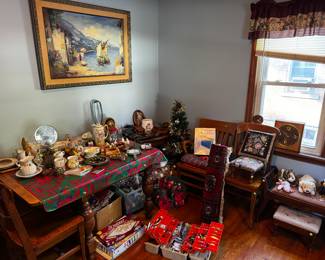 Paintings, clocks, and more