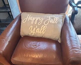 Leather recliner 