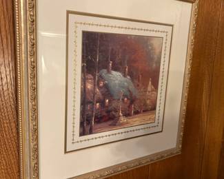 Framed Thomas Kinkade Cobble Stone Lane