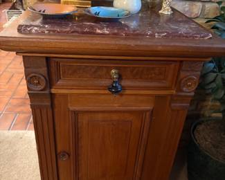 Antique Henry II Style Marble Top Table