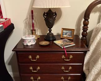 Bed Side Table, Lamp, Decor