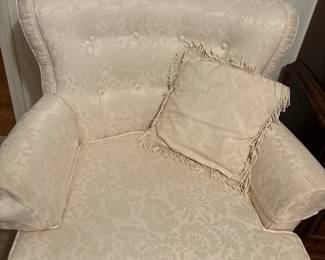 Upholstered Tufted Back Arm Chair (2 available)