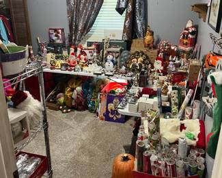 Large collection vintage Christmas Decor 