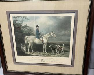 Mr. William Long on Bertha Fox Hunt Engraving by Edward Hacker