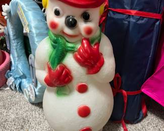 Vintage Empire SNOWMAN Plastic Blow Mold