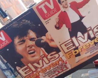 Super great Elvis Collectors goodies!   Albums, poster, books, pics, so many other things 