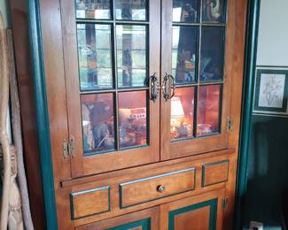 Handcrafted Corner hutch 