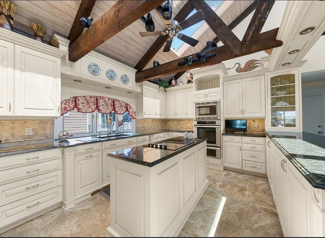 Custom kitchen with extensive cabinetry