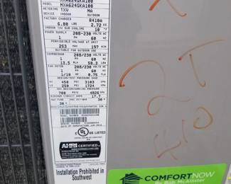HVAC mfg. June 2016