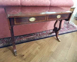 Exquisite two-drawer table by Baker Furniture