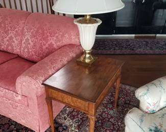 End table; Lenox table lamp