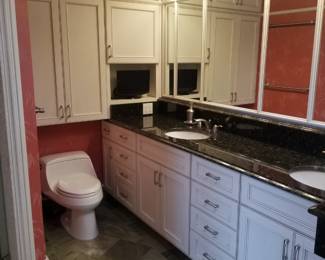 Double bath vanity; vanity lights