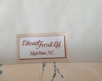 Set of two upholstered chairs by Edward Ferrell Ltd. of High Point, NC