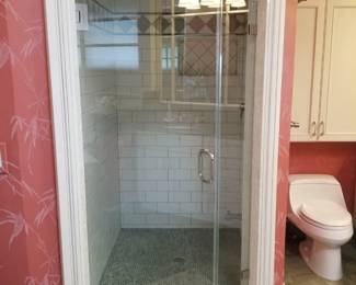 Glass shower door