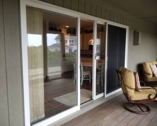 Sliding glass doors