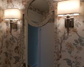 Vanity mirror; vanity lights