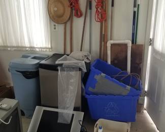Yard tools and garage items